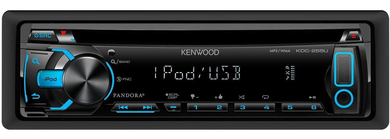 The KDC-255U Kenwood In-Dash CD Radio Receiver (USB + AUX)