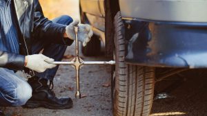 Fix a Flat Tire on a Car